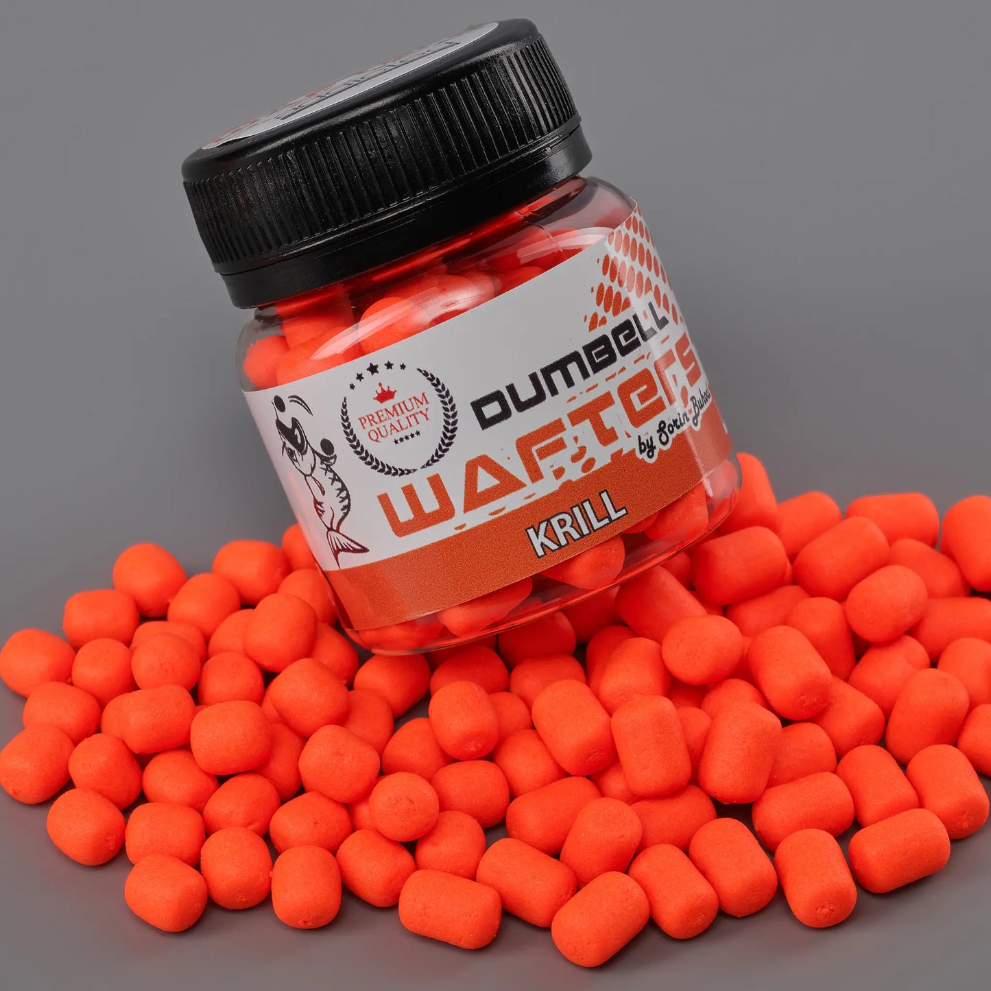 Method Dumbell Carp Baits Addicted, Krill, Portocaliu, 6mm