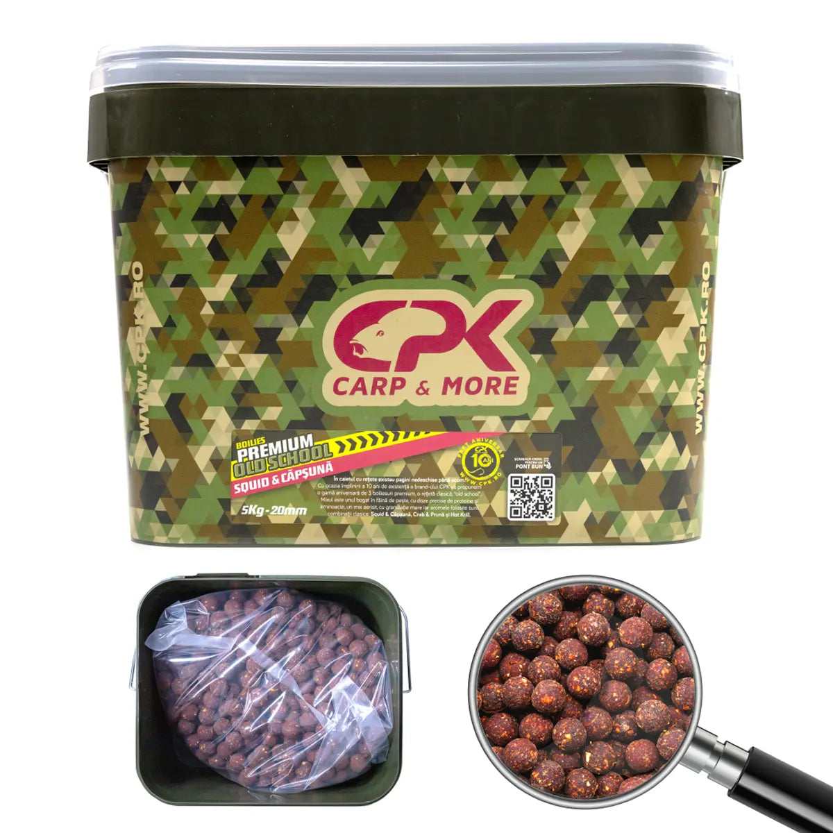 CPK BOILIES OLD SCHOOL SQUID & CAPSUNA 20mm 5kg