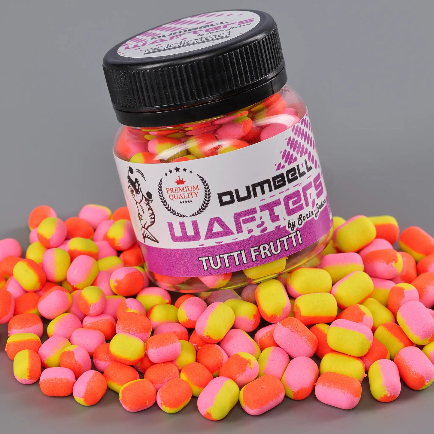 Dumbell Wafters Addicted Carp Baits Tutti Frutti, 6 Mm, 25g