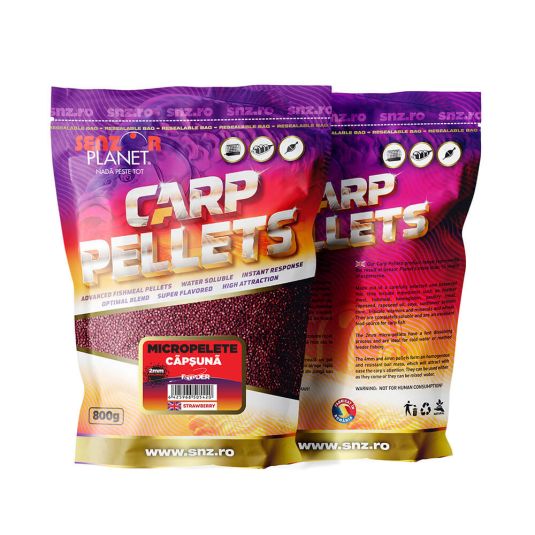 Pelete Senzor Planet Micropelete Capsuna 800g