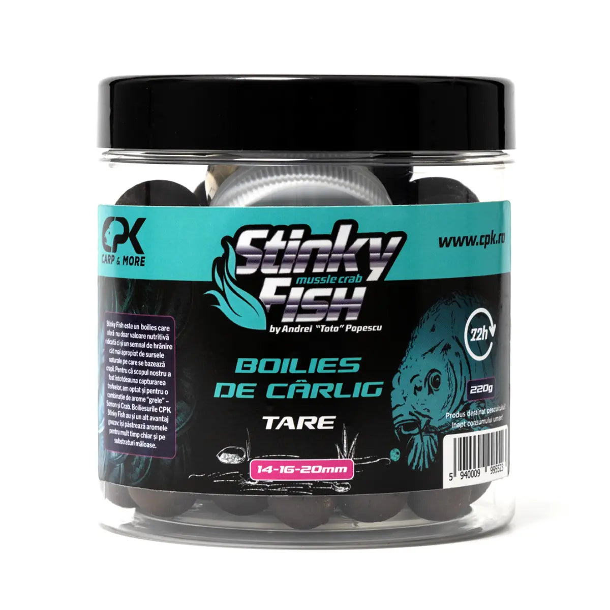 CPK BOILIES CARLIG STINKY FISH 14 & 16 & 20mm 250g