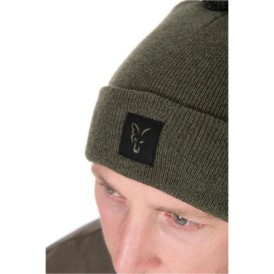 Caciula Fox Collection Bobble - Green & Black, Marime Universala