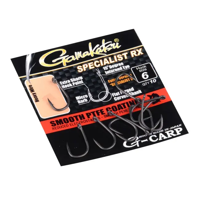 Carlige Gamakatsu G-carp Specialist Rx Nr 4 / 10buc Per Plic