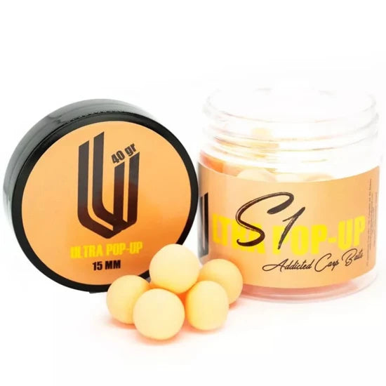 Ultra Pop Up Addicted Carp Baits S1, 15mm, 40g