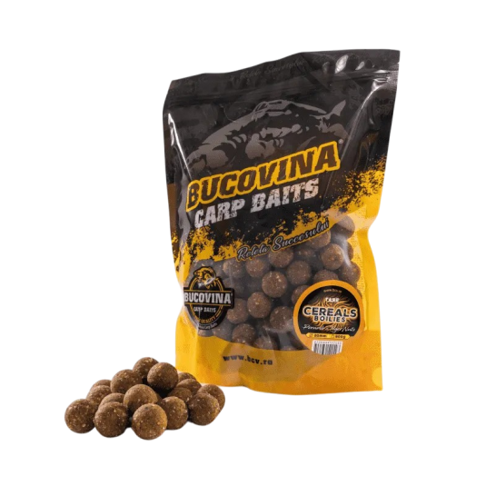 Boilies Bucovina Baits Tare Cereals Boilies Porumb & Tiger Nuts, 20mm, 800g