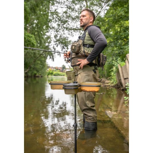 Suport pentru cutii momeala Korum Compact Bait Waiter Set