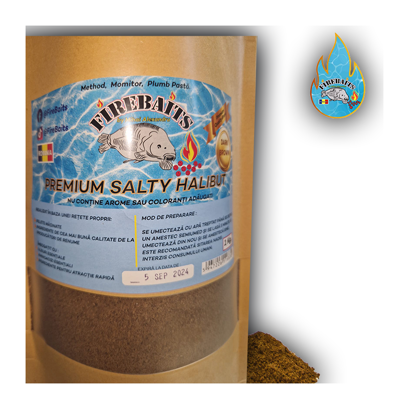 FIRE BAITS PREMIUM SALTY HALIBUT 1KG