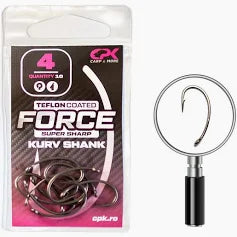 Carlige CPK Force Teflon Coated Kurv Shank, 10buc/plic NR.6