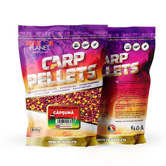 Pelete Senzor Planet Cerealiere Capsuna 3mm, 800g