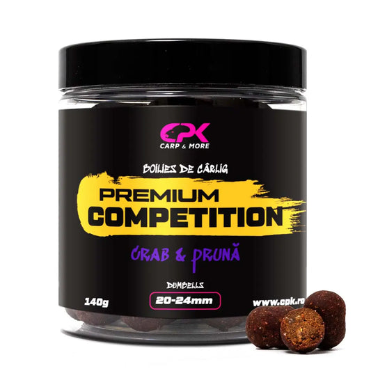 CPK BOILIES CARLIG OS COMPETITION CRAB & PRUNA 20 & 24mm 140g DUMBELLS