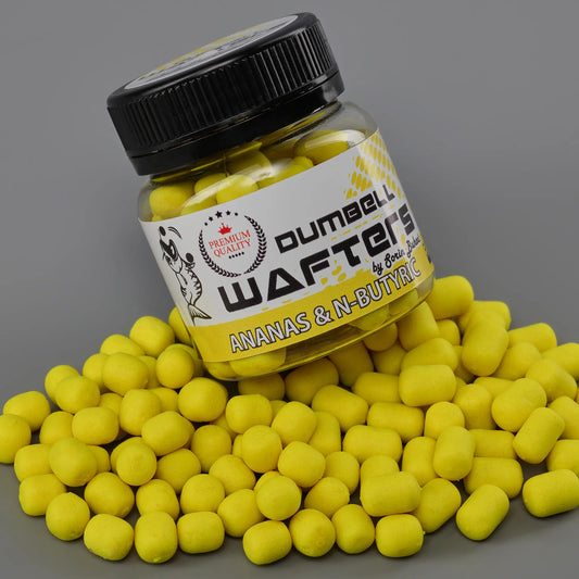Method Dumbell Carp Baits Addicted, Ananas & N-butyric, Galben, 6mm