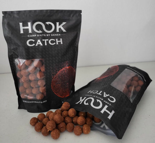 HOOK Boilies FISHMEAL CATCH SEMISOLUBIL 20MM 1KG TIGERNUTS & FISH