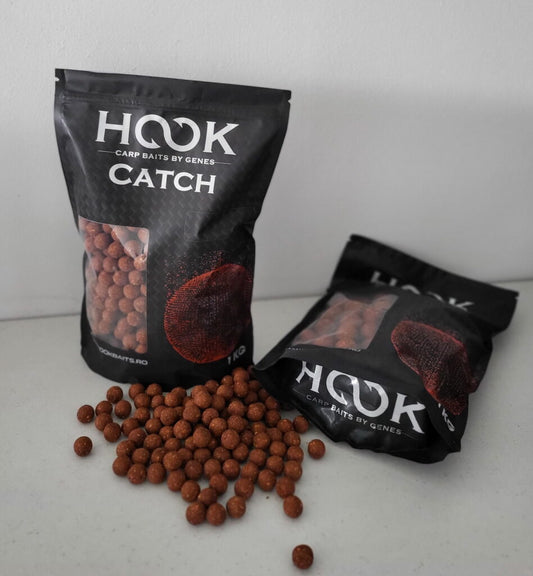 HOOK Boilies FISHMEAL CATCH SEMISOLUBIL 20MM 1KG SQUID & PRUNA