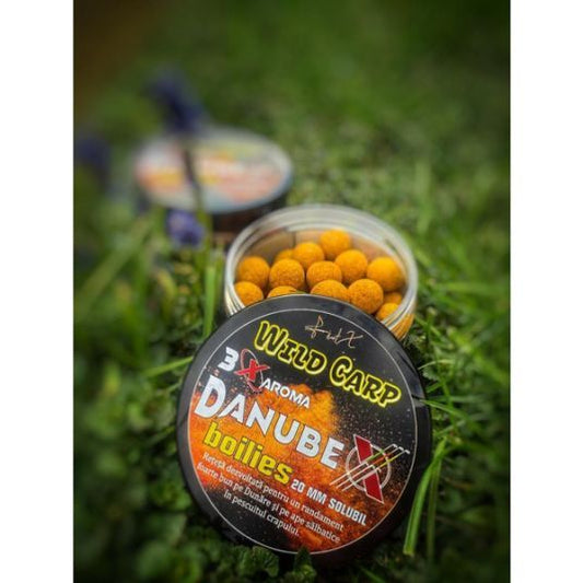 Boilies FeederX Solubil Wild Carp DanubeX 3 Natural Mix Aroma, 20mm