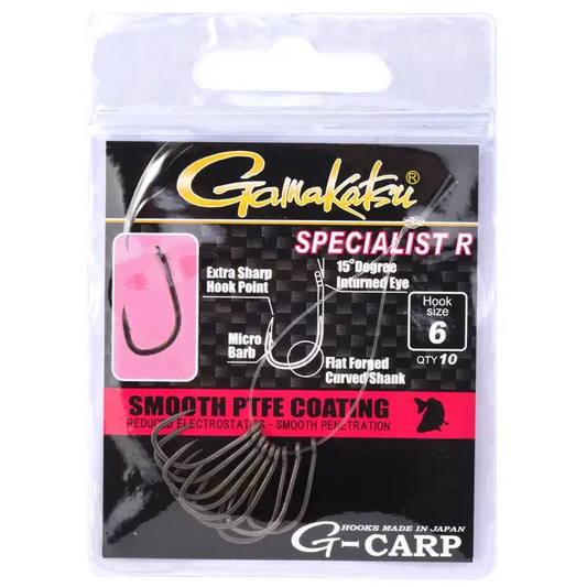 Carlige Gamakatsu G-carp Specialist R, 10buc/plic NR. 8