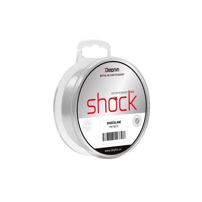 Fir Inaintas Monofilament Delphin Shock Line, Culoare Transparent,0.40mm  80m