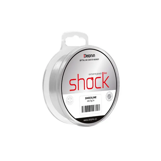Fir Inaintas Monofilament Delphin Shock Line, Culoare Transparent,0.50mm  80m