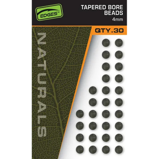 Bile de Cauciuc Fox Edges Naturals Tapered Bore Beads, 4mm, 30buc/plic