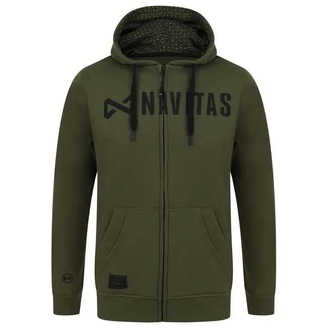 Hanorac cu Fermoar Navitas Core Green Zip Hoody Marimea M