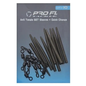 Set Pro Fl Conuri Anti Tangle Sleeves 40mm Plus Vartej Rapid 10buc