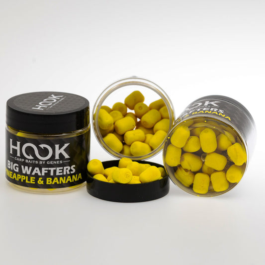 HOOK DUMBELL BIG WAFTERS 12/16MM (100ml) – PINEAPPLE & BANANA
