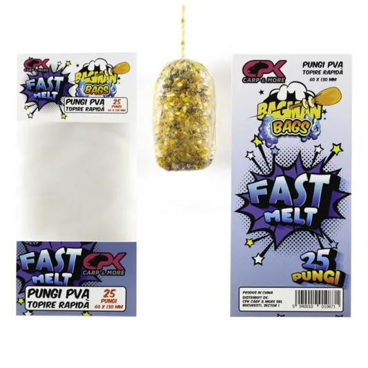 Pungi PVA CPK Bagman, Fast Melt, 55x120mm 25buc