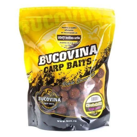 Boilies Bucovina Carp Baits Grab and GO Squid Pruna Solubil, 20mm, 800g