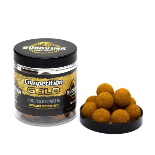 Boilies Bucovina Baits Tare Competition Gold Squid and Scopex 16-20mm 150g