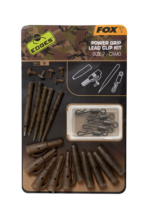 Kit Clipsuri Plumb Pierdut Fox Edges Camo Power Grip Lead Clip Kit Size 7 X5