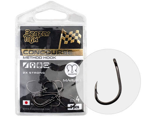 Carlige Benzar Mix Concourse Method 2X Strong, 8buc/plic NR.12