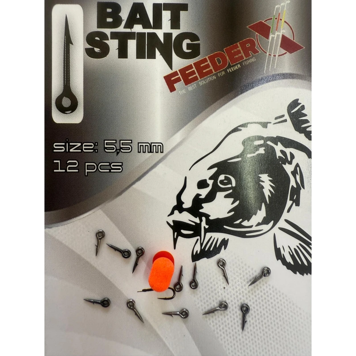 Spin FeederX Bait Sting Black Nickel 5,5mm