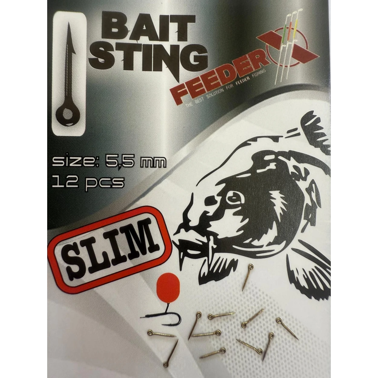 Spin FeederX Bait Sting Black Nickel SLIM 5,5mm