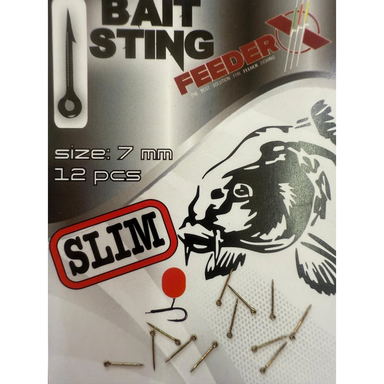 Spin FeederX Bait Sting Black Nickel SLIM 7mm