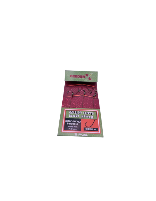 FeederX - Carlige legate FeederX Wild Carp Hook Bait Sting Nr.10