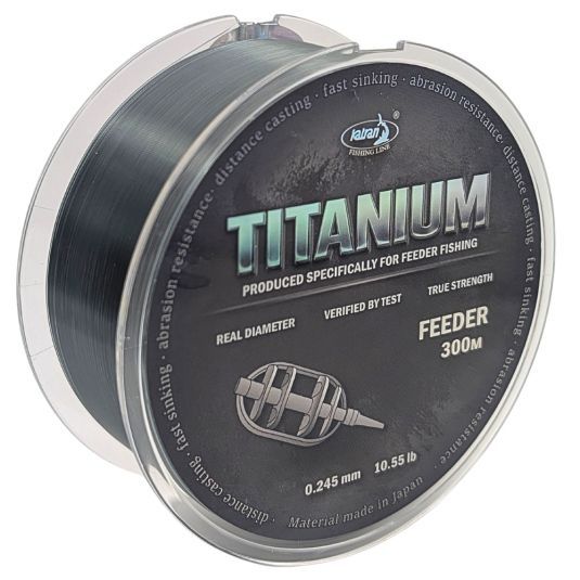 Fir monofilament Katran Titanium Feeder 0.24mm/4.54kg/300m