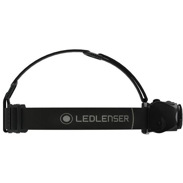 LEDLENSER LANTERNA CAP MH8 BLACK-BLACK 600LM+ACUM+USB