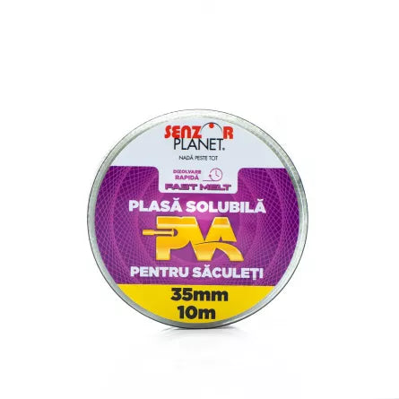 Rezerva Plasa Solubila PVA Senzor Planet pentru Saculeti, Fast Melt,35mm  10m