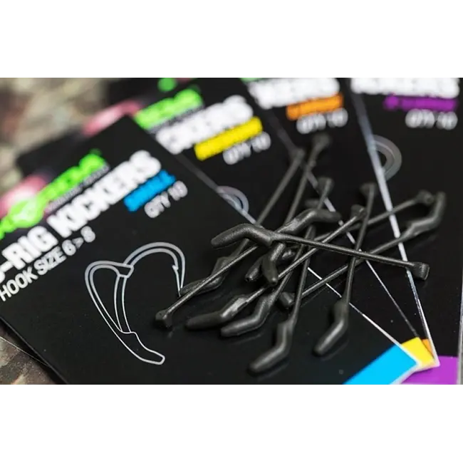 Rig Aligner Korda D-Rig Kickers, Green,Marimea M 10buc/plic