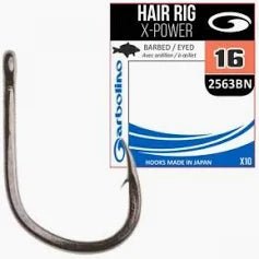 Carlige Garbolino Hair Rig X-Power 2563, nr .16  10buc/plic