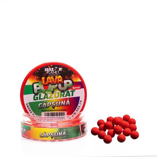 Pop-up Senzor Lava Glazurat Capsuna , 8mm, 30g