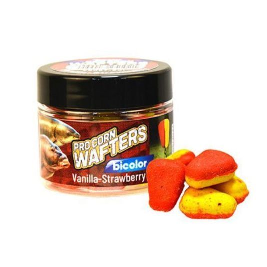 Wafters Benzar Mix Bicolor Pro Corn Wafters Vanilie Capsuni, 12mm