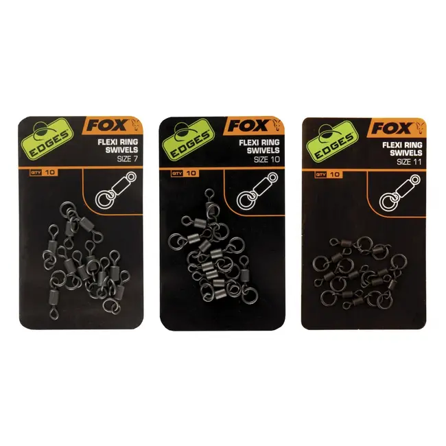 Vartej Fox Edges Flexi Ring Swivel, nr.10 10buc/plic